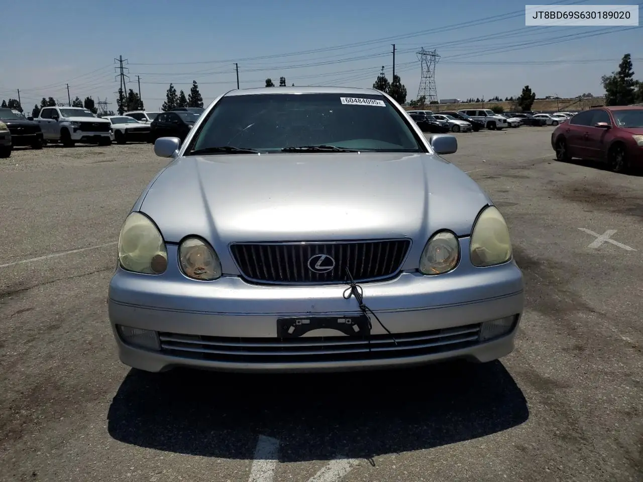2003 Lexus Gs 300 VIN: JT8BD69S630189020 Lot: 60484095