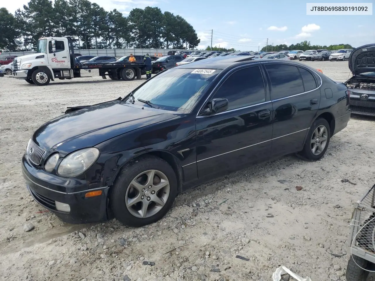 2003 Lexus Gs 300 VIN: JT8BD69S830191092 Lot: 64067545