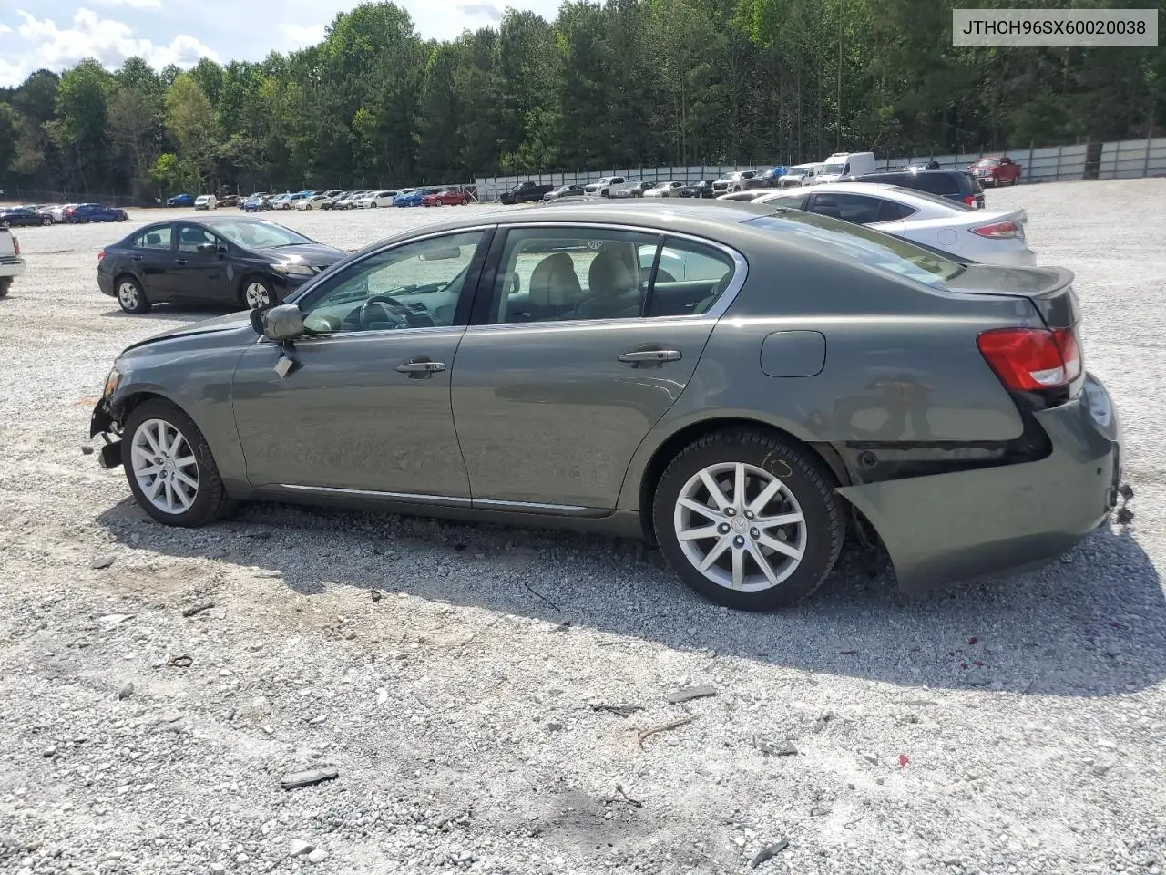 2006 Lexus Gs 300 VIN: JTHCH96SX60020038 Lot: 56545435