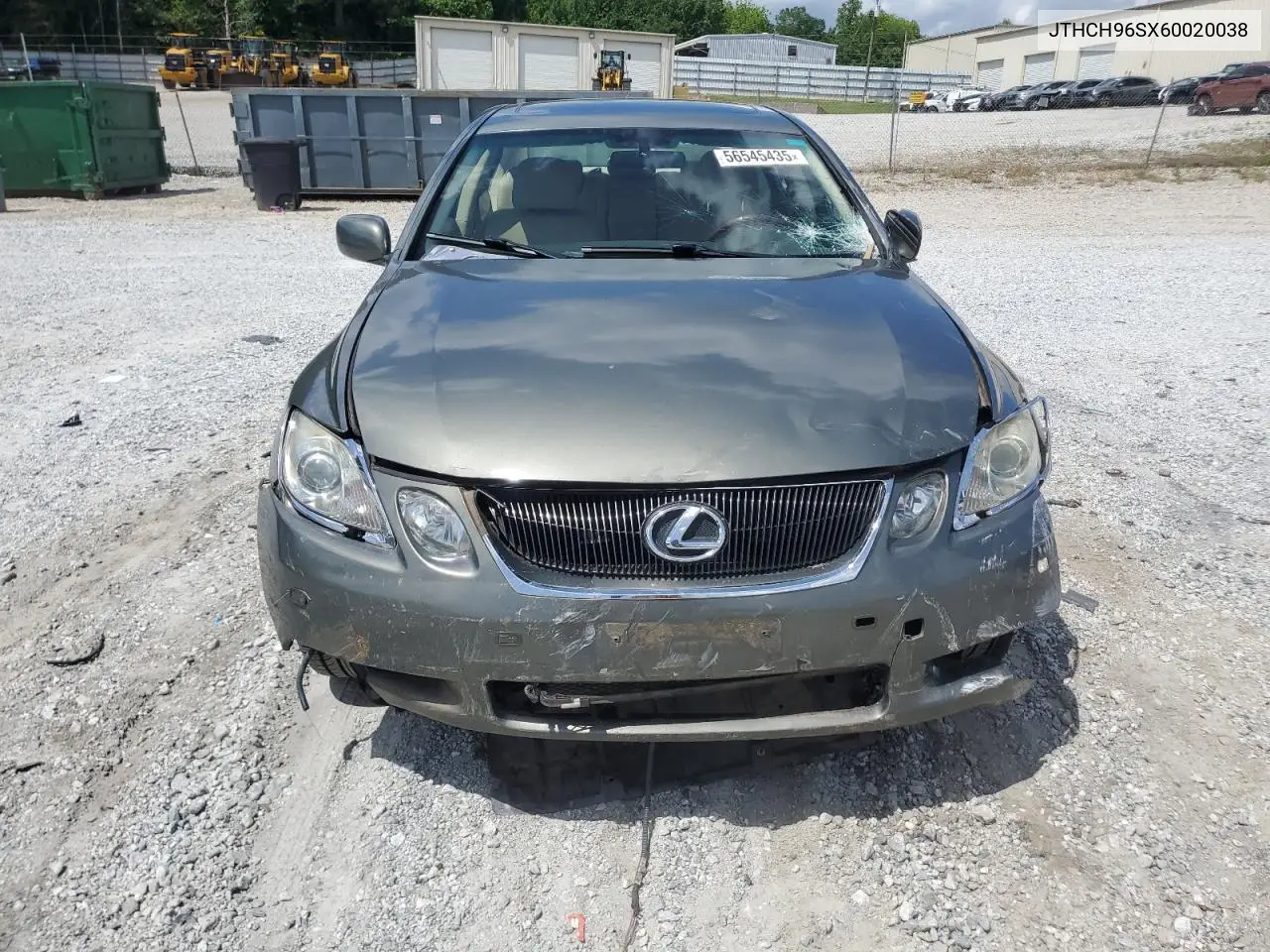 2006 Lexus Gs 300 VIN: JTHCH96SX60020038 Lot: 56545435