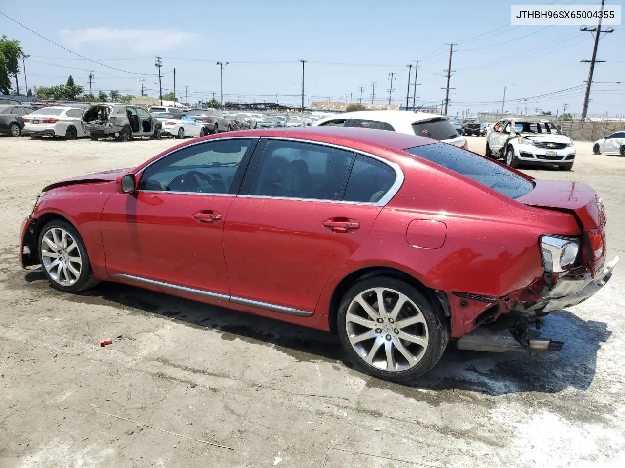 2006 Lexus Gs 300 VIN: JTHBH96SX65004355 Lot: 60923505