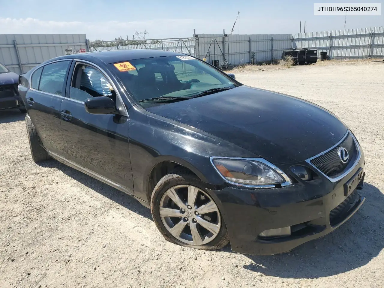 2006 Lexus Gs 300 VIN: JTHBH96S365040274 Lot: 61826325