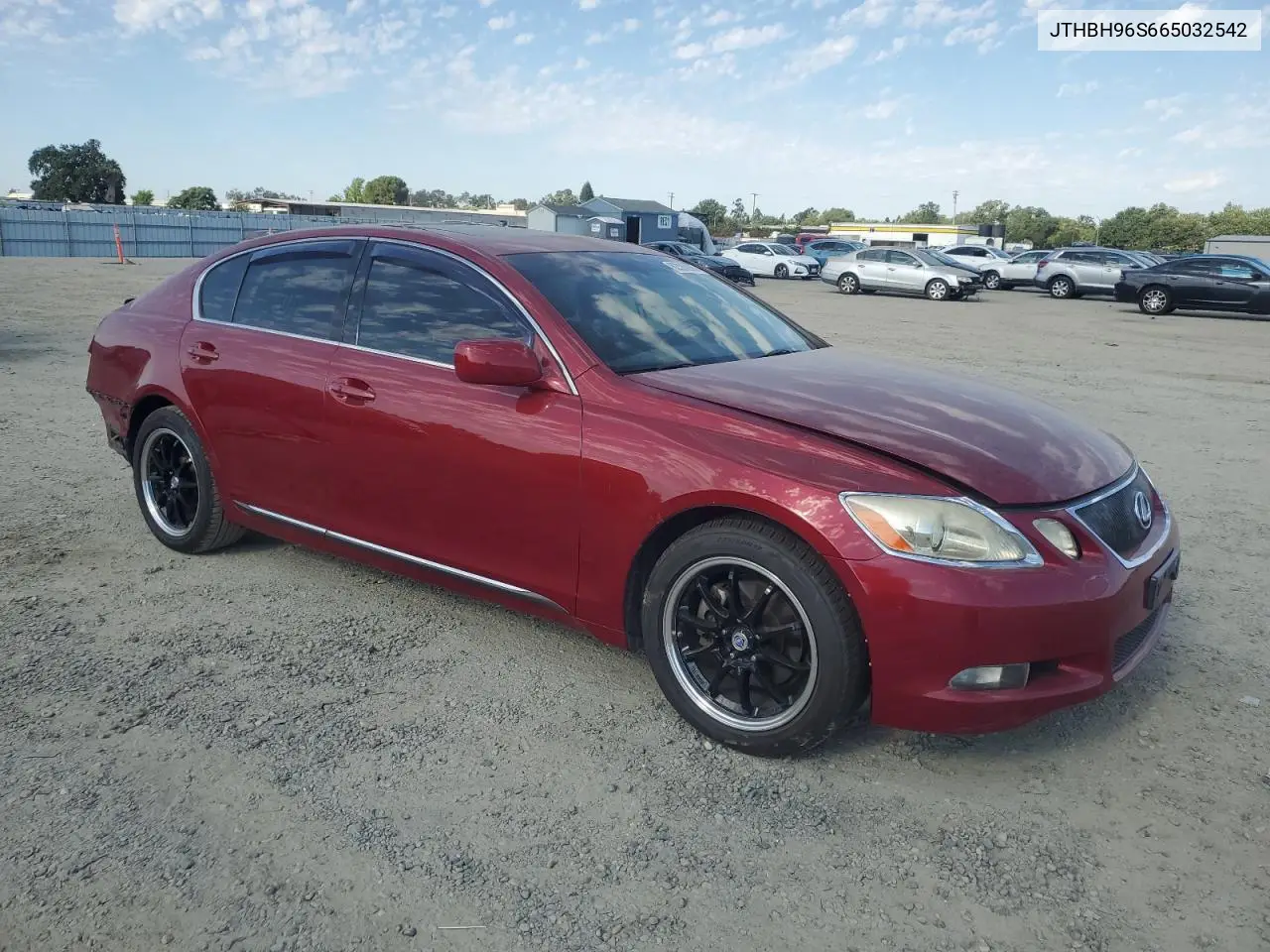 2006 Lexus Gs 300 VIN: JTHBH96S665032542 Lot: 62386985