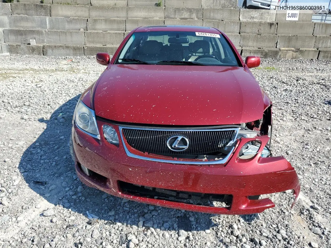 2006 Lexus Gs 300 VIN: JTHCH96S860003951 Lot: 64281355