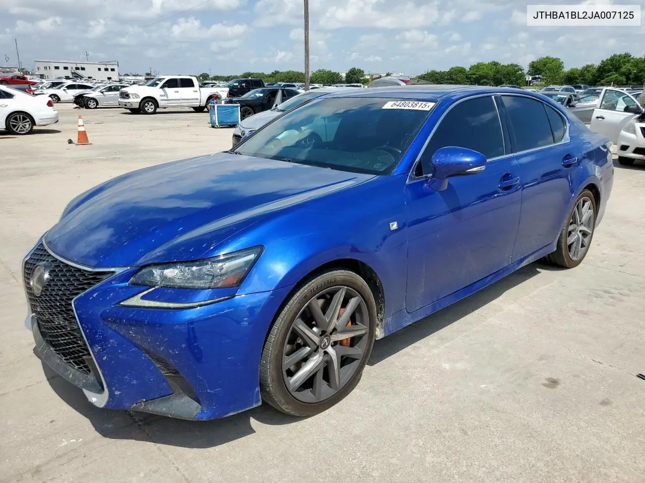 2018 Lexus Gs 300 Base VIN: JTHBA1BL2JA007125 Lot: 64803815