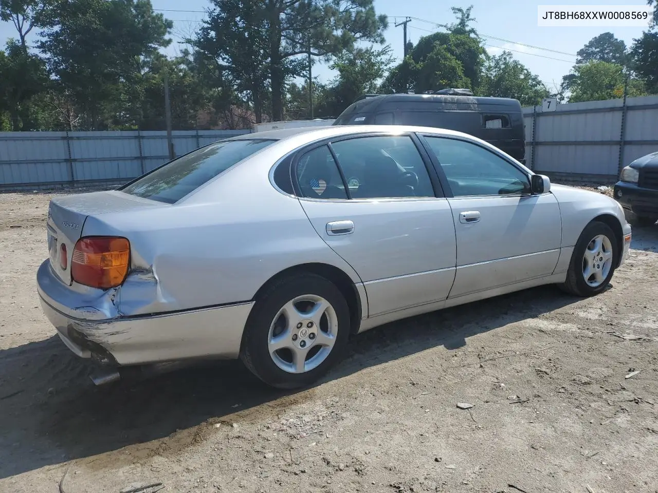1998 Lexus Gs 400 VIN: JT8BH68XXW0008569 Lot: 62828655