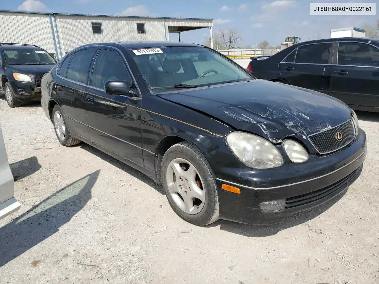 2000 Lexus Gs 400 VIN: JT8BH68X0Y0022161 Lot: 51117615