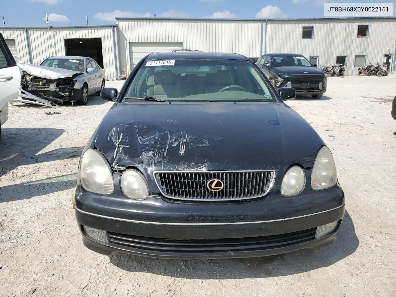 2000 Lexus Gs 400 VIN: JT8BH68X0Y0022161 Lot: 51117615