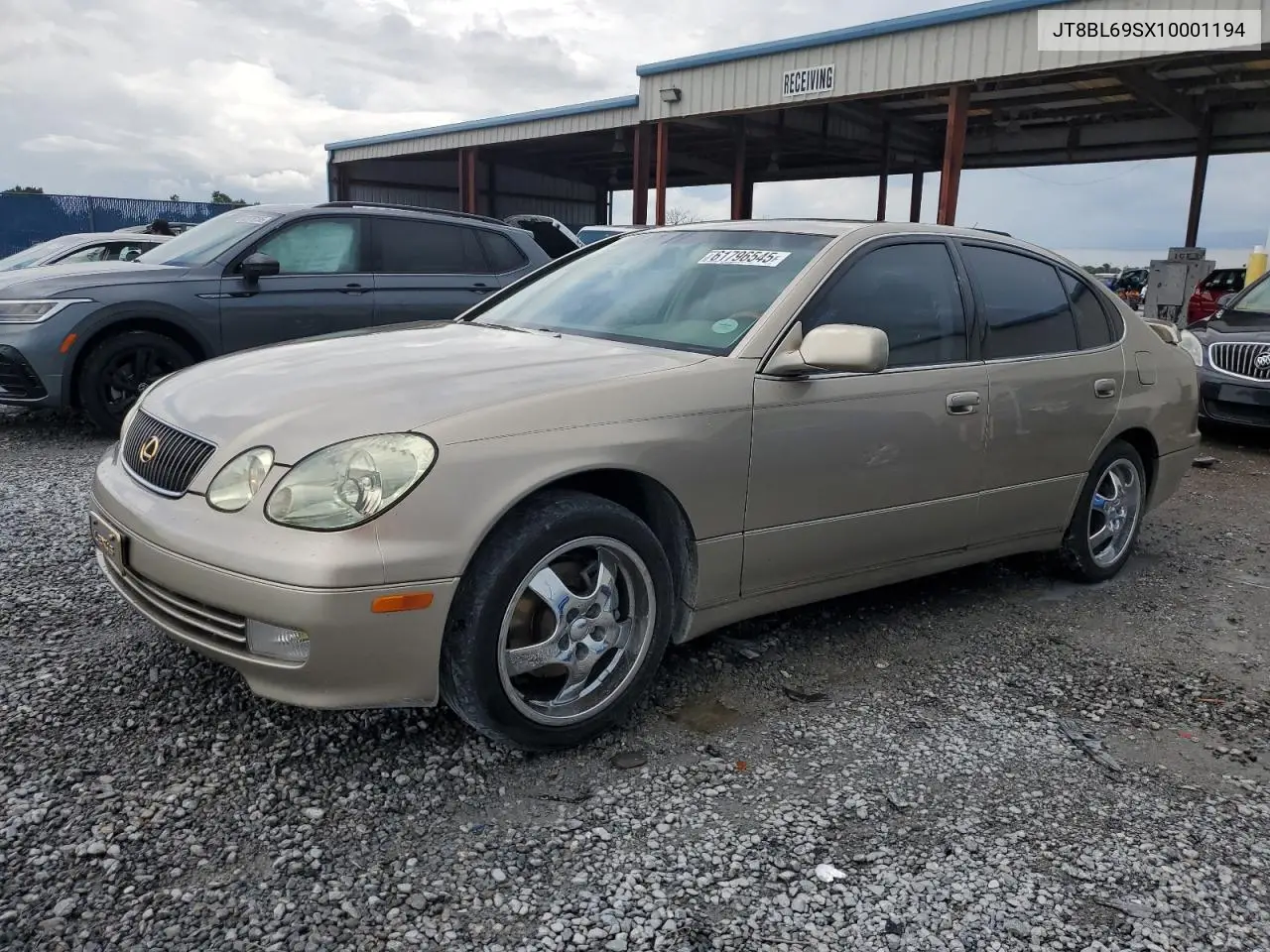 2001 Lexus Gs 430 VIN: JT8BL69SX10001194 Lot: 61796545