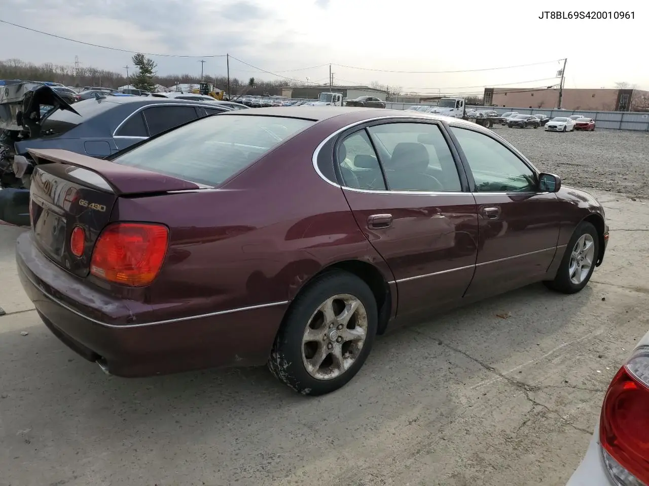 2002 Lexus Gs 430 VIN: JT8BL69S420010961 Lot: 48622845