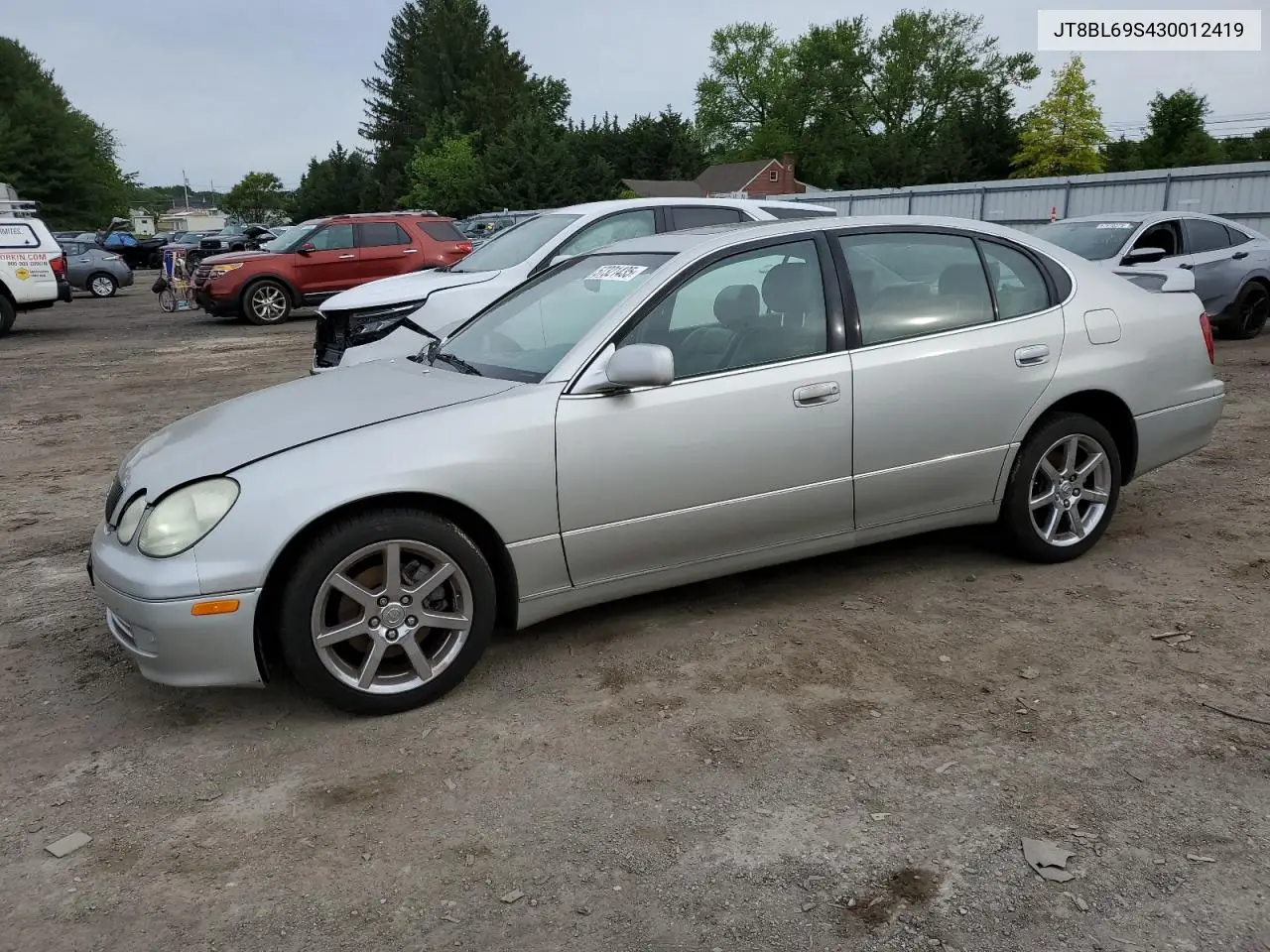 2003 Lexus Gs 430 VIN: JT8BL69S430012419 Lot: 57321435