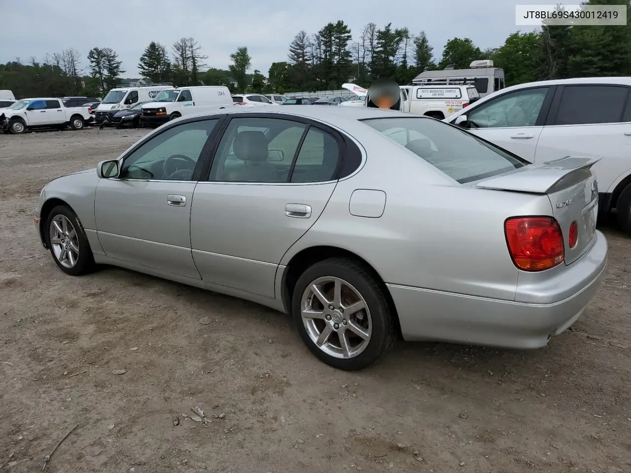 2003 Lexus Gs 430 VIN: JT8BL69S430012419 Lot: 57321435