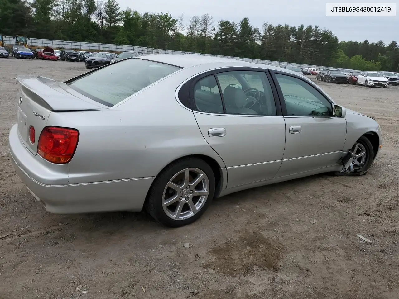 2003 Lexus Gs 430 VIN: JT8BL69S430012419 Lot: 57321435