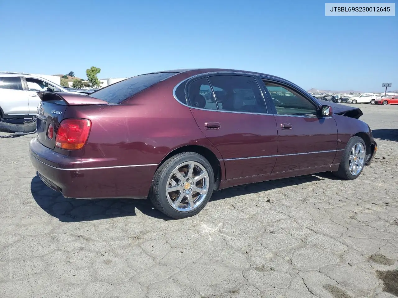 2003 Lexus Gs 430 VIN: JT8BL69S230012645 Lot: 61272705