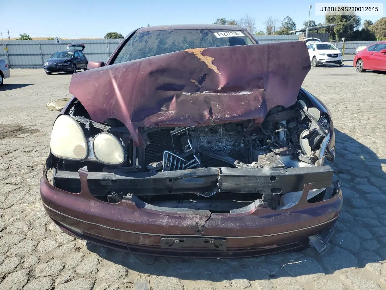2003 Lexus Gs 430 VIN: JT8BL69S230012645 Lot: 61272705