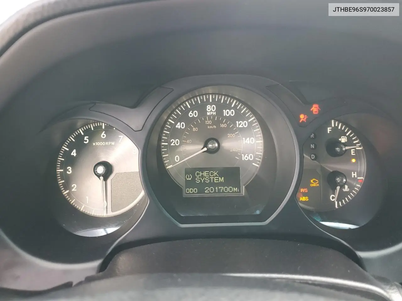 2007 Lexus Gs 350 VIN: JTHBE96S970023857 Lot: 61428285