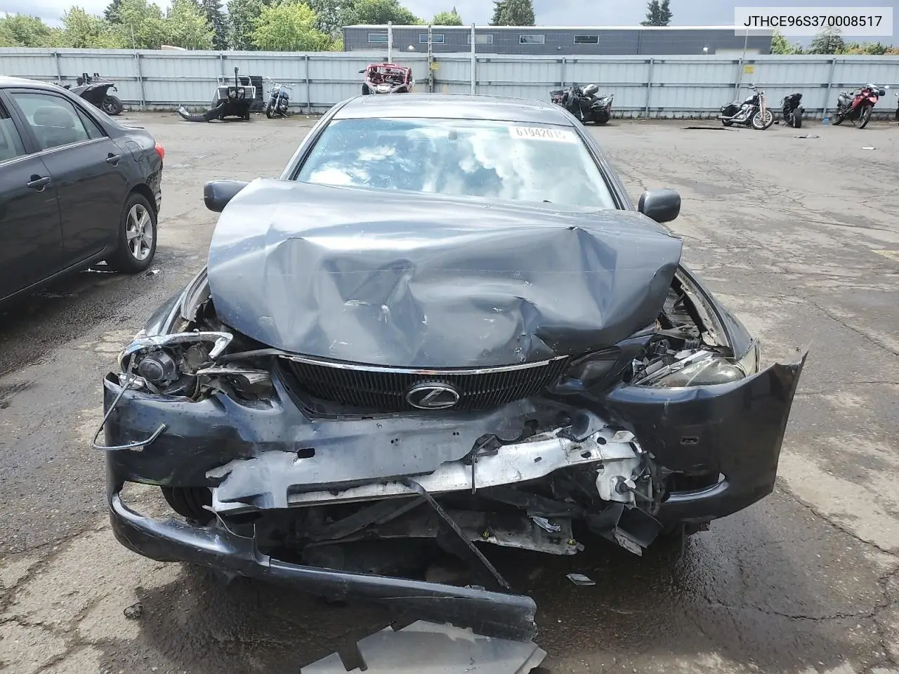 2007 Lexus Gs 350 VIN: JTHCE96S370008517 Lot: 61942015