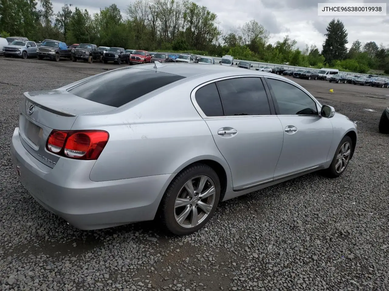 2008 Lexus Gs 350 VIN: JTHCE96S380019938 Lot: 56530735