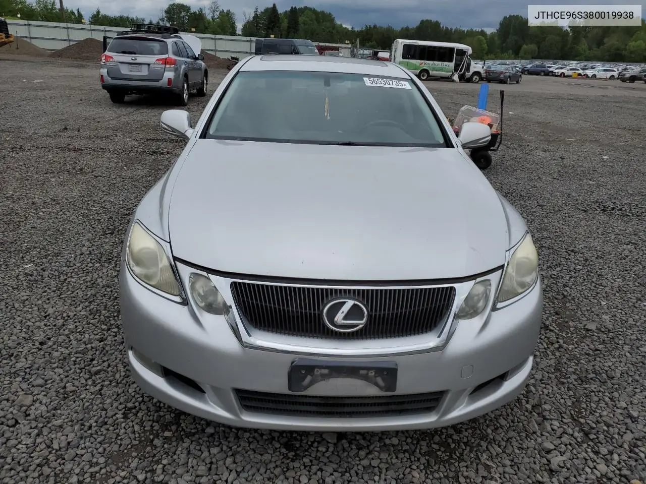2008 Lexus Gs 350 VIN: JTHCE96S380019938 Lot: 56530735