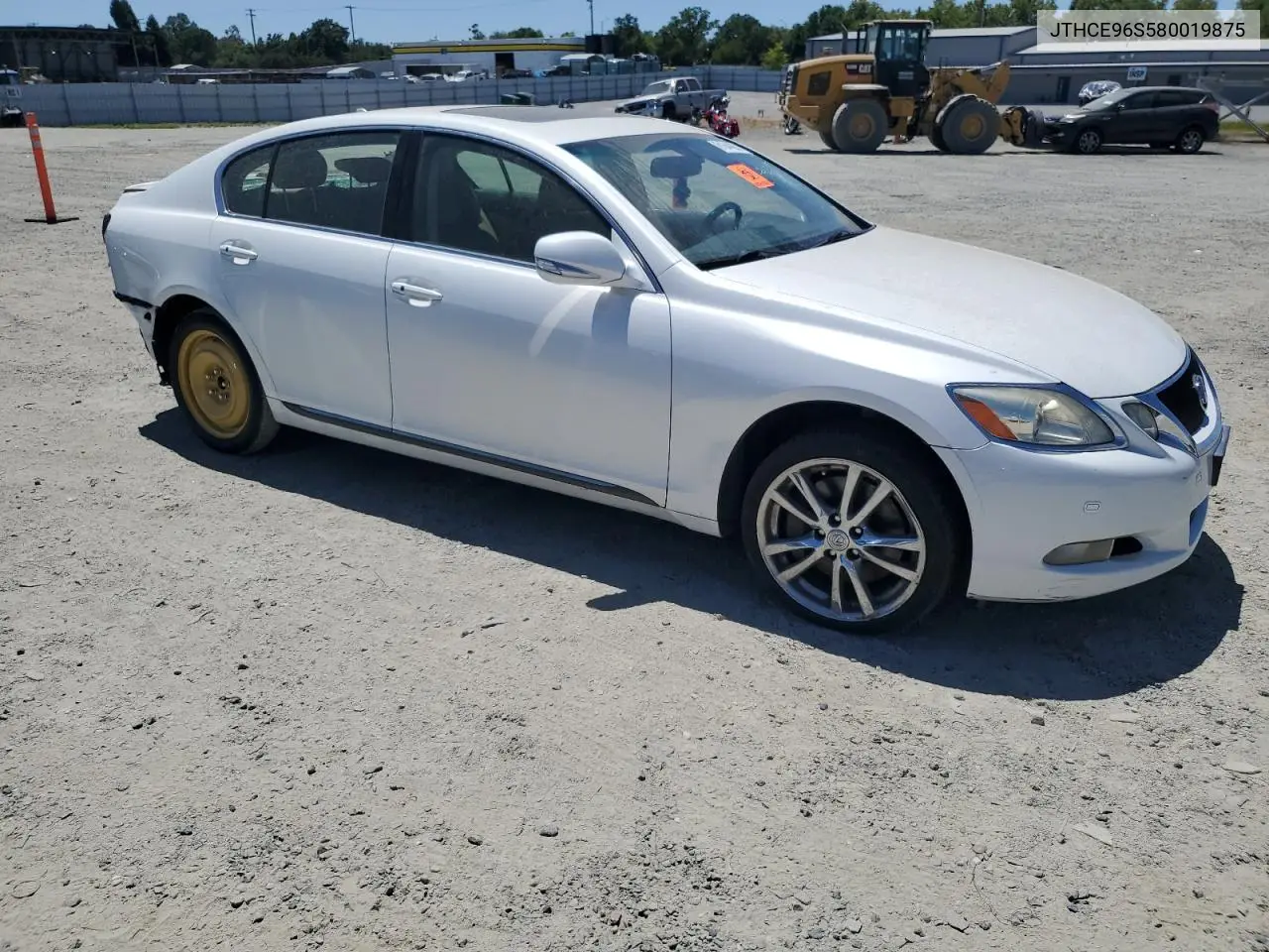 2008 Lexus Gs 350 VIN: JTHCE96S580019875 Lot: 61644895