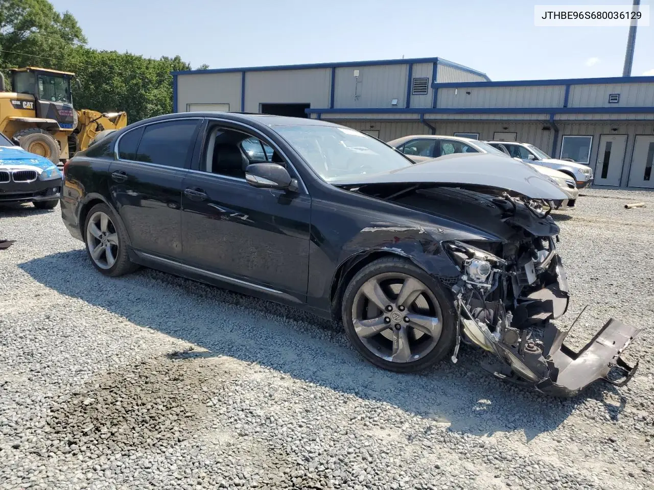 2008 Lexus Gs 350 VIN: JTHBE96S680036129 Lot: 62200175