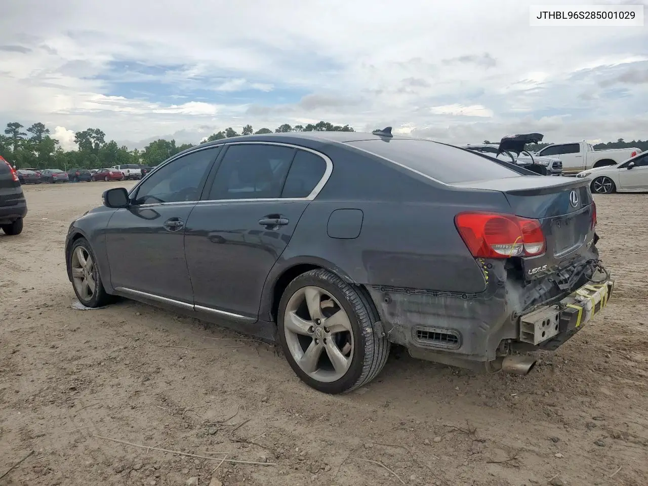 2008 Lexus Gs 460 VIN: JTHBL96S285001029 Lot: 62325505