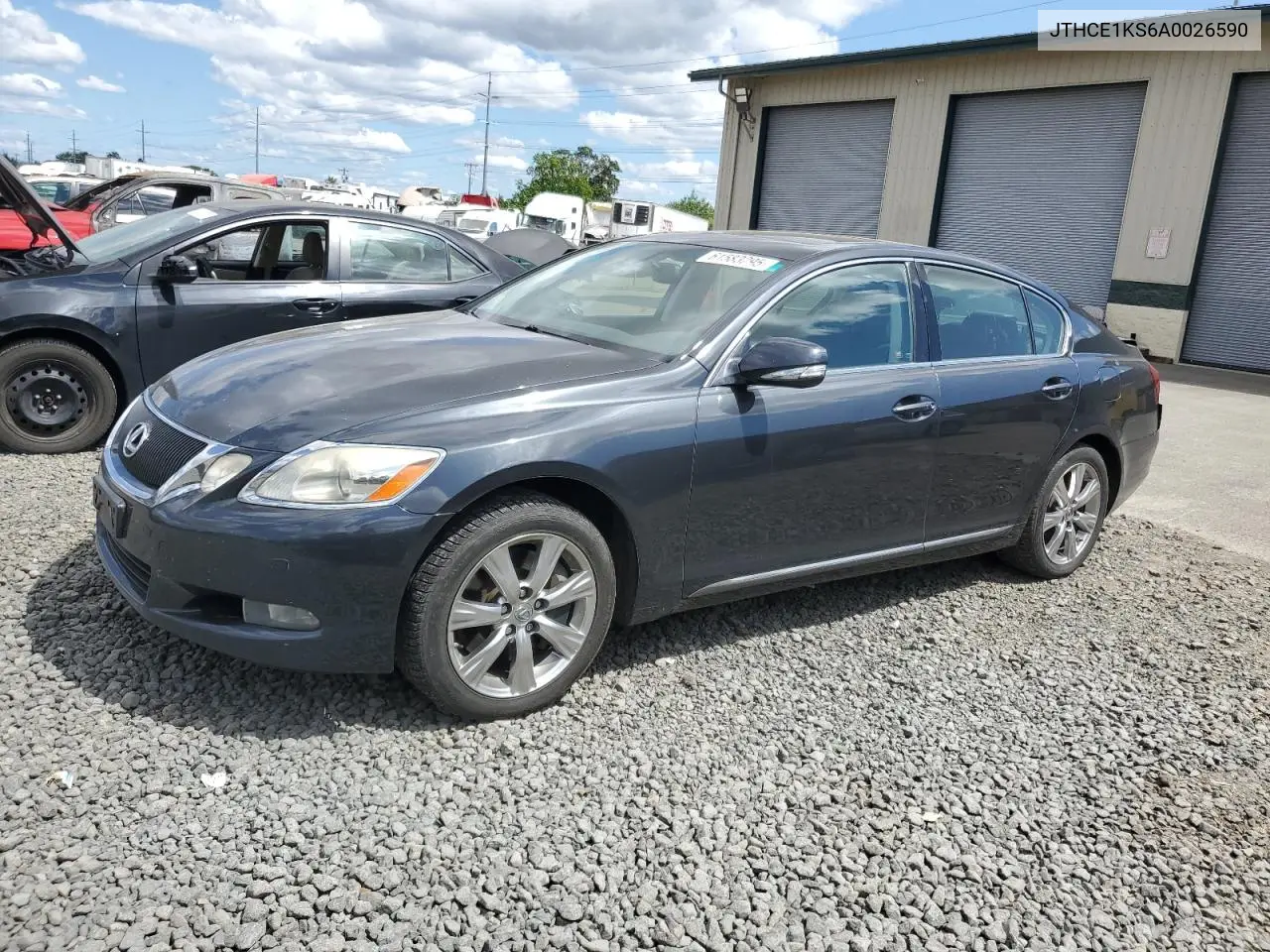 2010 Lexus Gs 350 VIN: JTHCE1KS6A0026590 Lot: 61583295