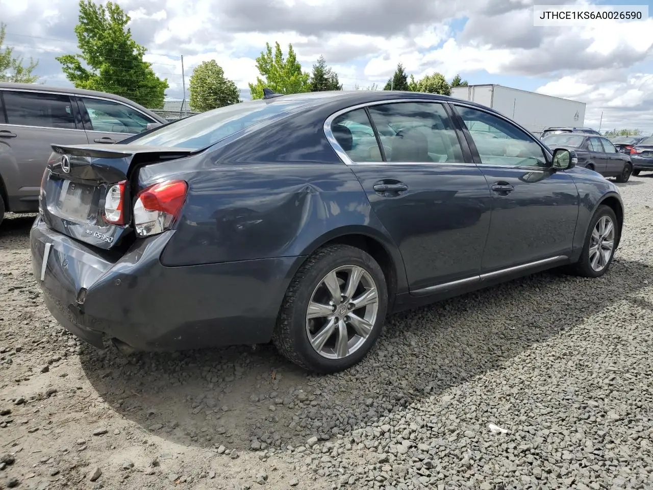 2010 Lexus Gs 350 VIN: JTHCE1KS6A0026590 Lot: 61583295