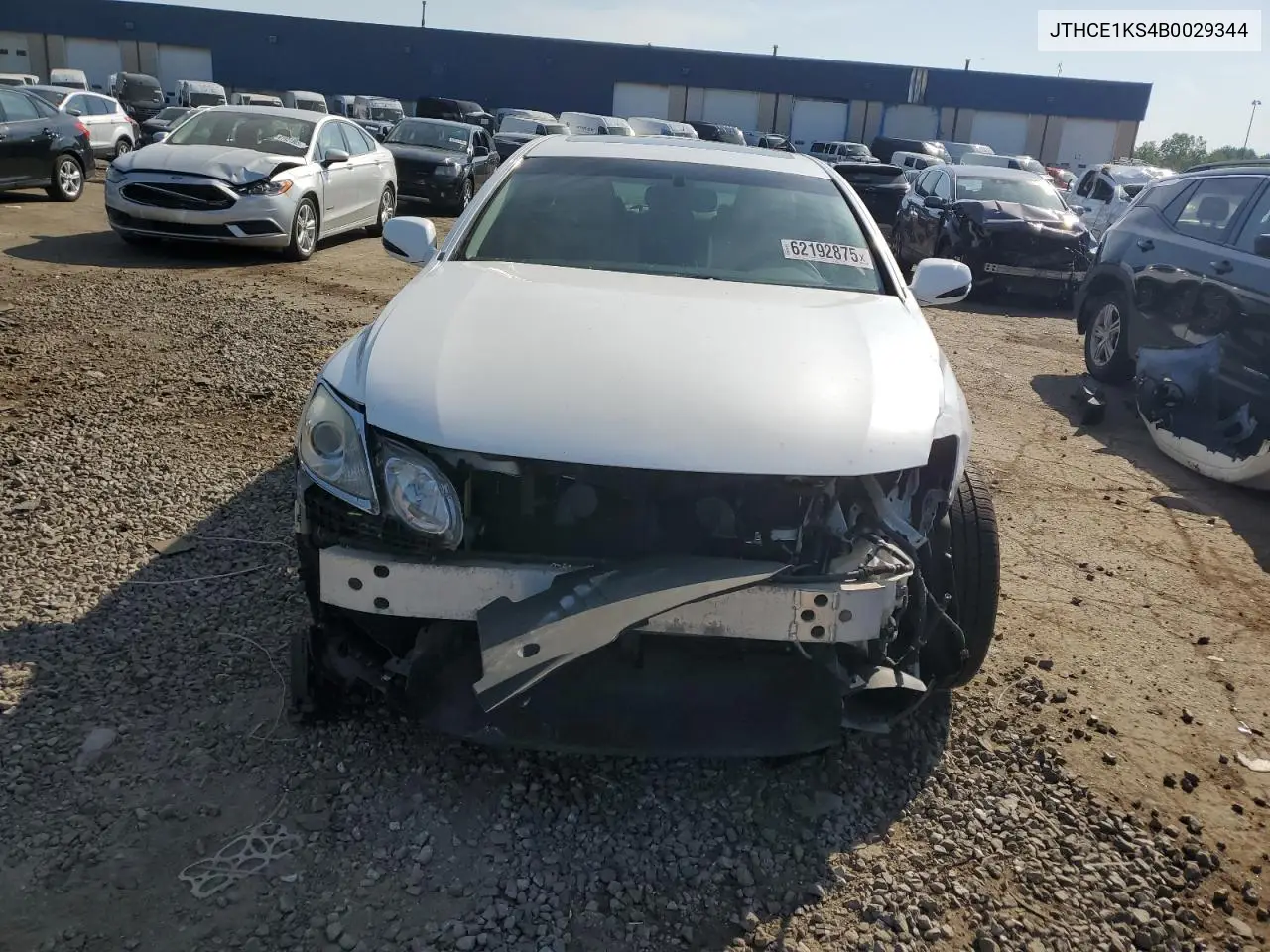2011 Lexus Gs 350 VIN: JTHCE1KS4B0029344 Lot: 62192875