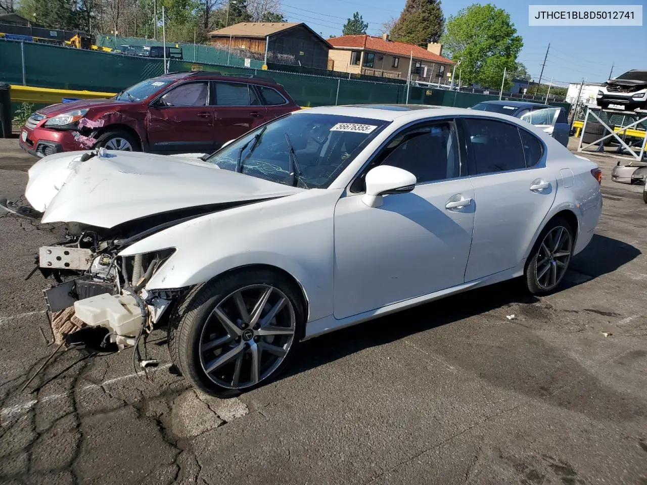 2013 Lexus Gs 350 VIN: JTHCE1BL8D5012741 Lot: 56676355