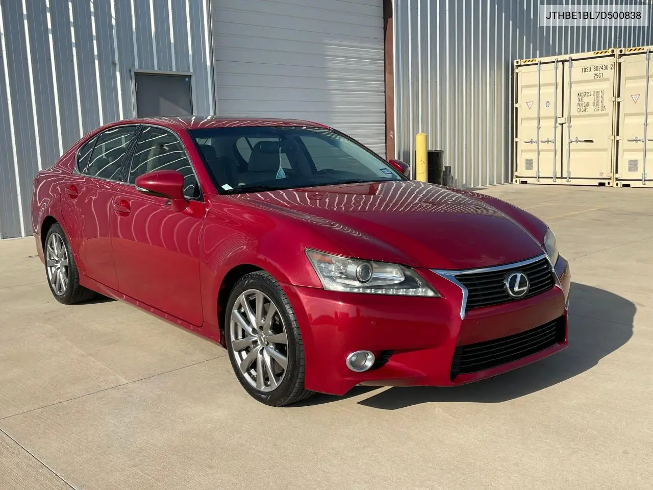 2013 Lexus Gs 350 VIN: JTHBE1BL7D500838 Lot: 62813245