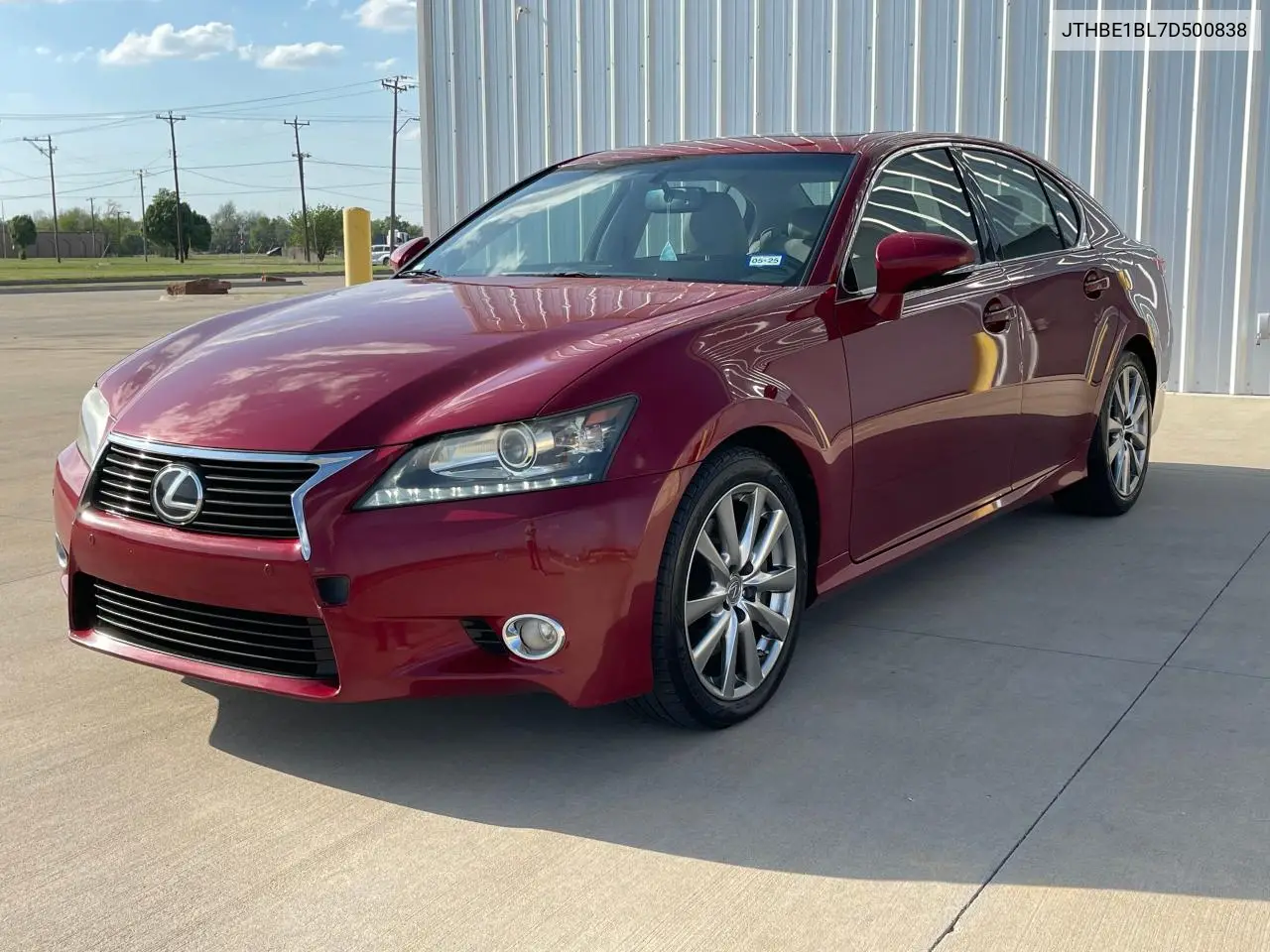 2013 Lexus Gs 350 VIN: JTHBE1BL7D500838 Lot: 62813245