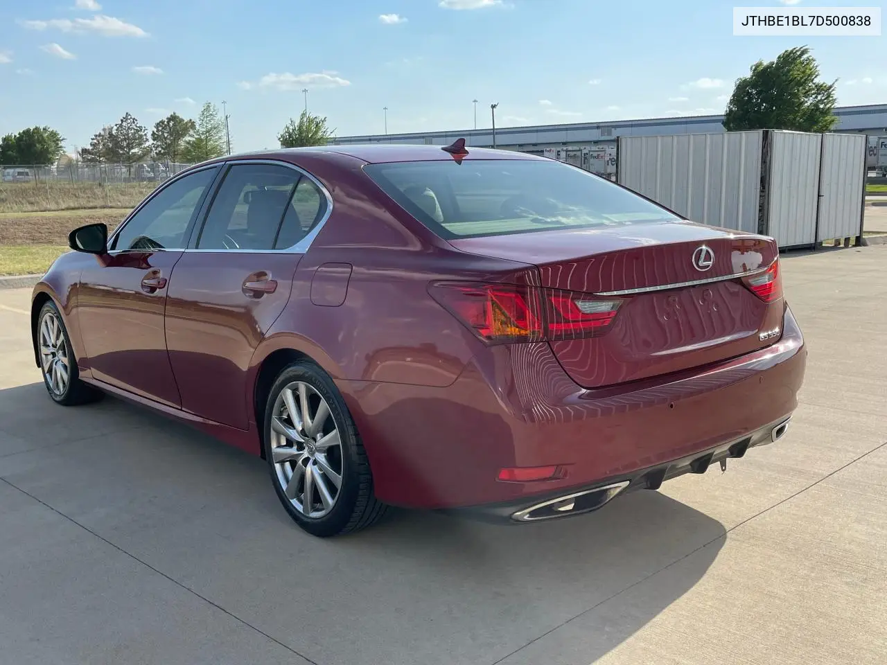 2013 Lexus Gs 350 VIN: JTHBE1BL7D500838 Lot: 62813245