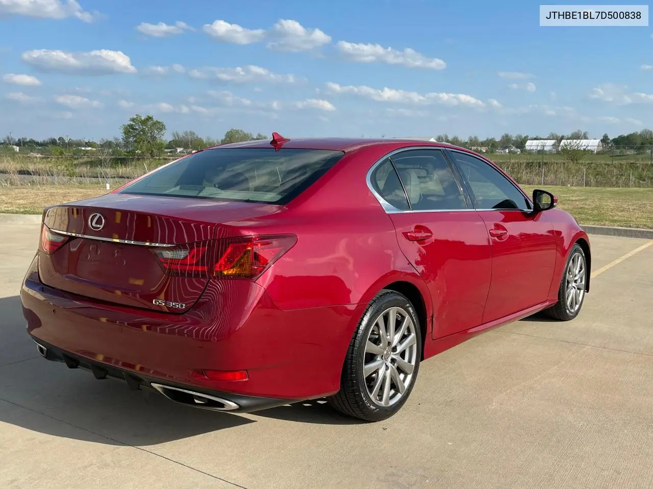2013 Lexus Gs 350 VIN: JTHBE1BL7D500838 Lot: 62813245
