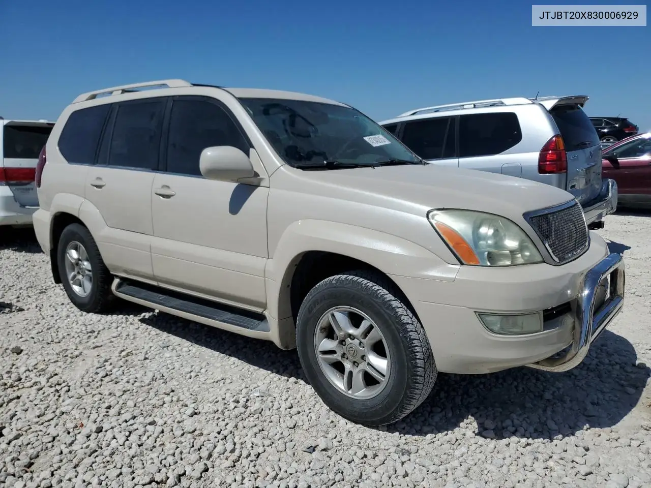 2003 Lexus Gx 470 VIN: JTJBT20X830006929 Lot: 47340915