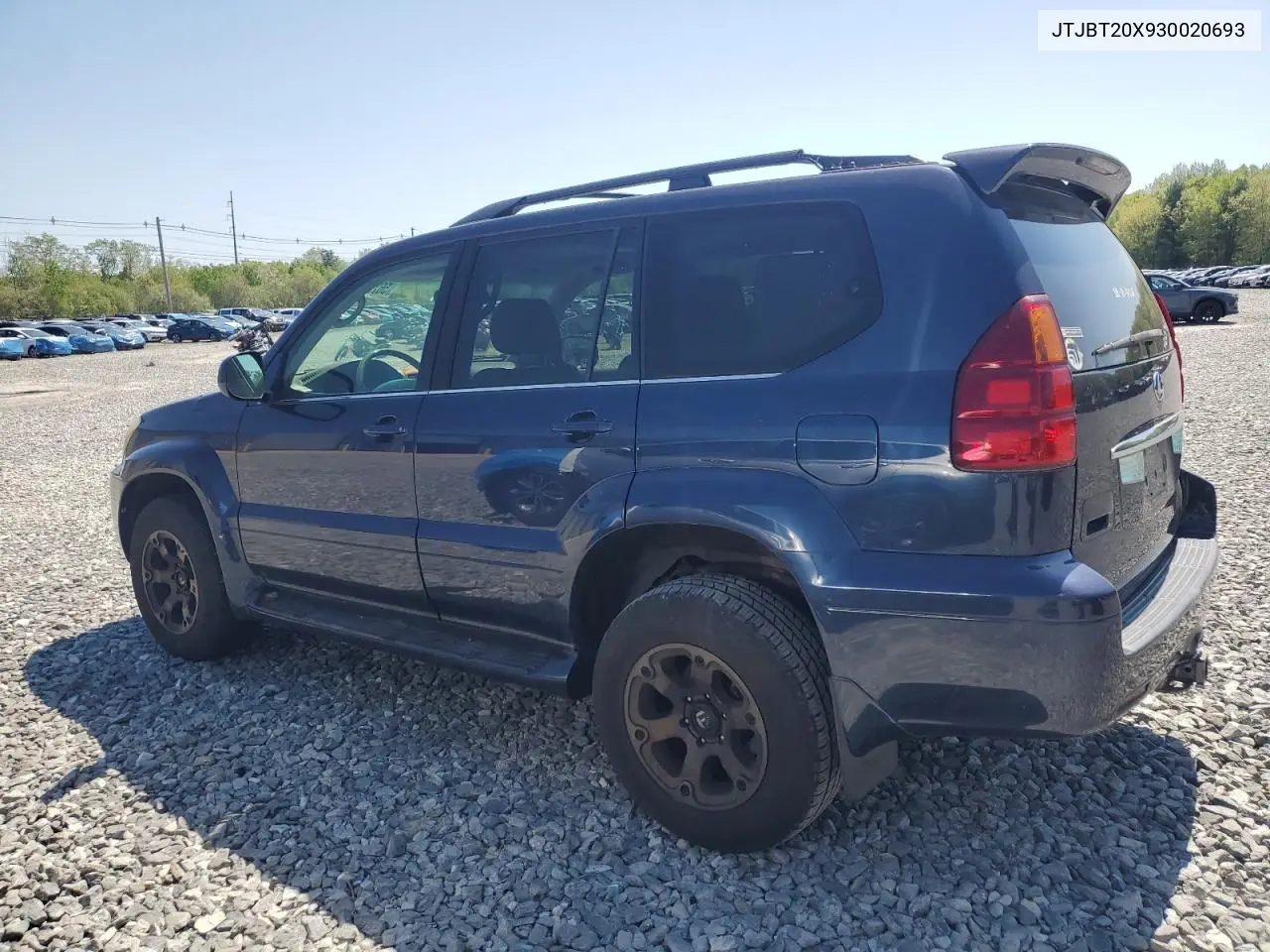 2003 Lexus Gx 470 VIN: JTJBT20X930020693 Lot: 56784915