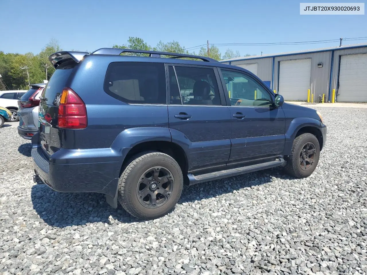 2003 Lexus Gx 470 VIN: JTJBT20X930020693 Lot: 56784915