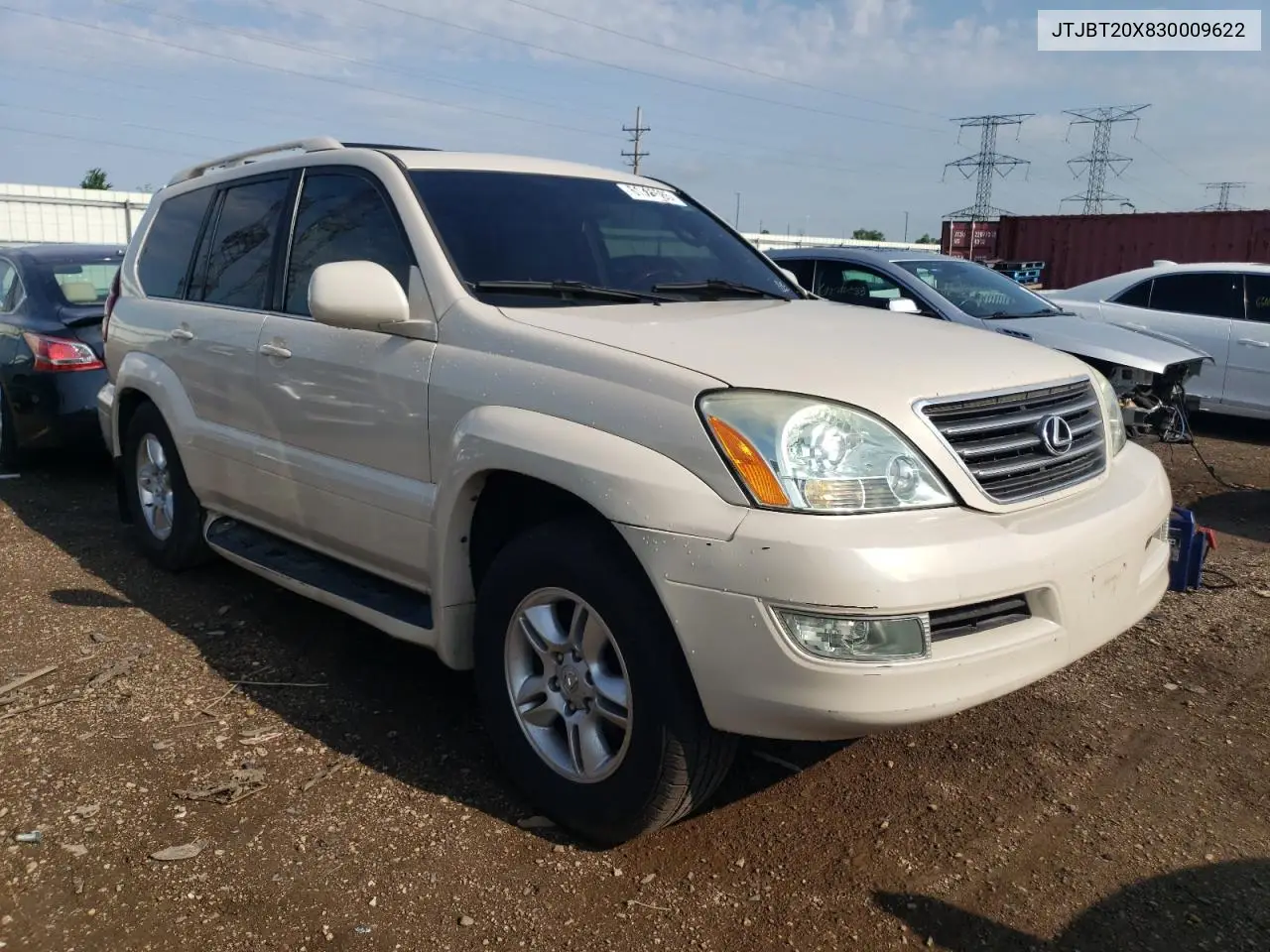 2003 Lexus Gx 470 VIN: JTJBT20X830009622 Lot: 61386585