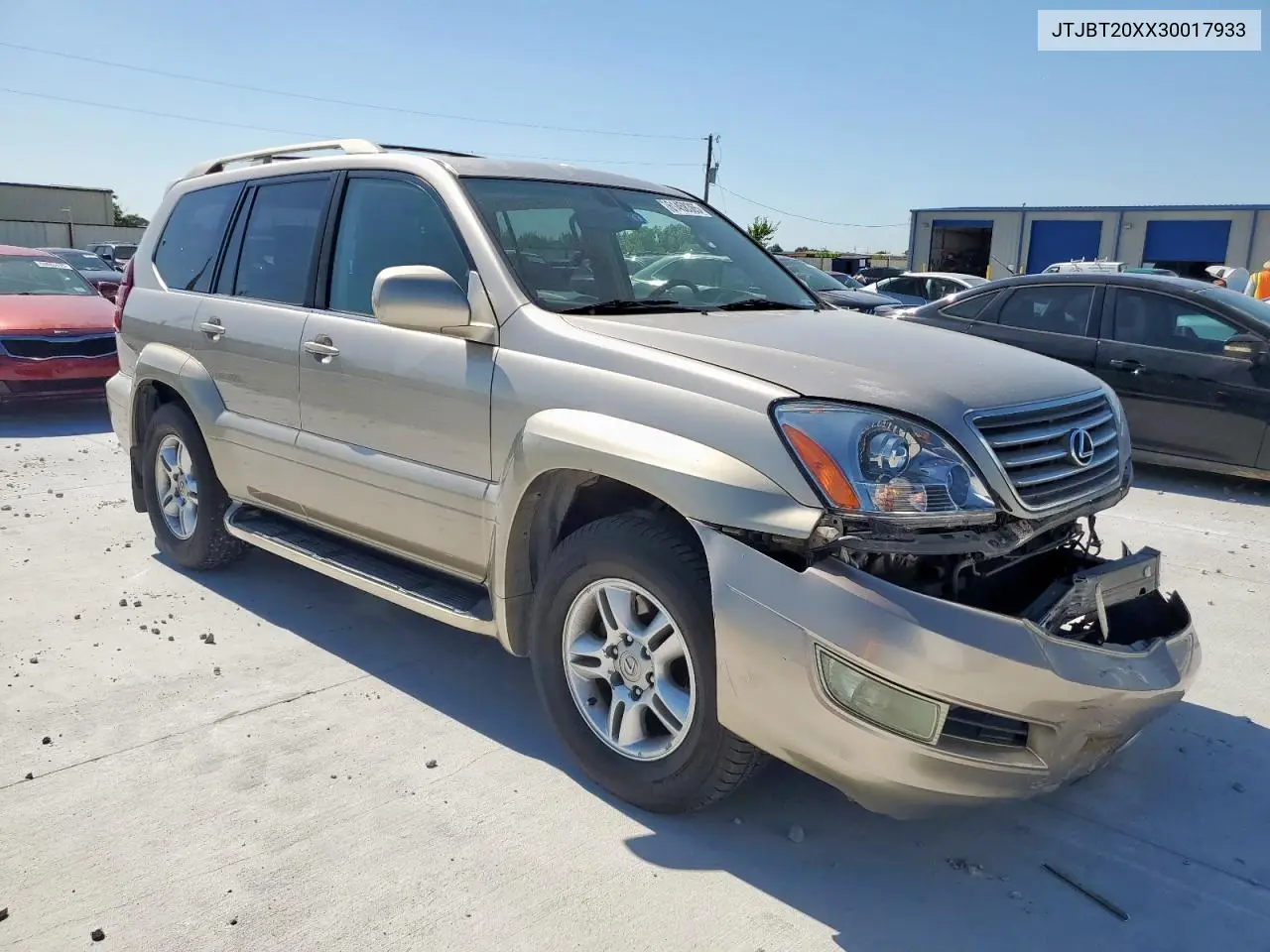 2003 Lexus Gx 470 VIN: JTJBT20XX30017933 Lot: 61458365