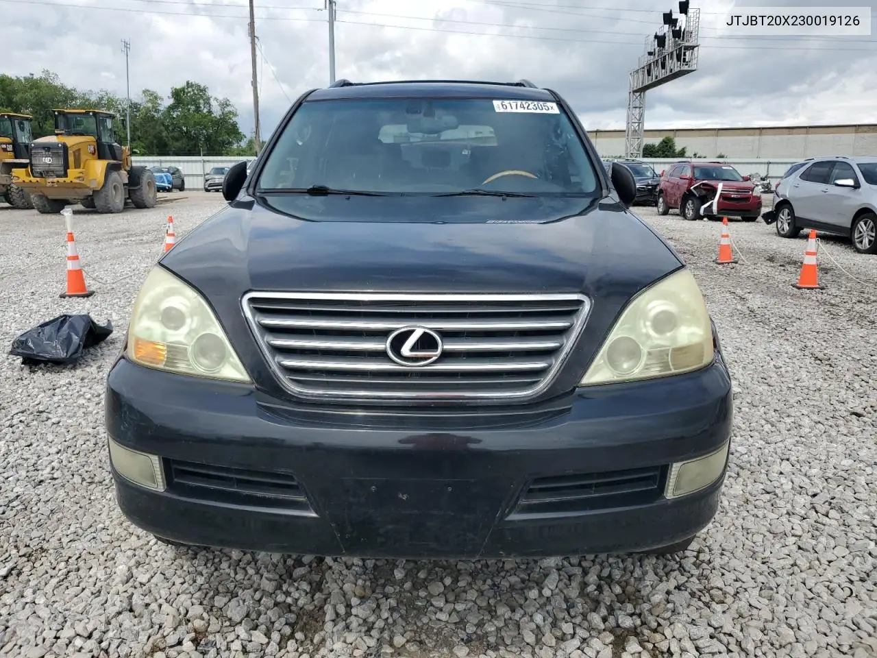 2003 Lexus Gx 470 VIN: JTJBT20X230019126 Lot: 61742305