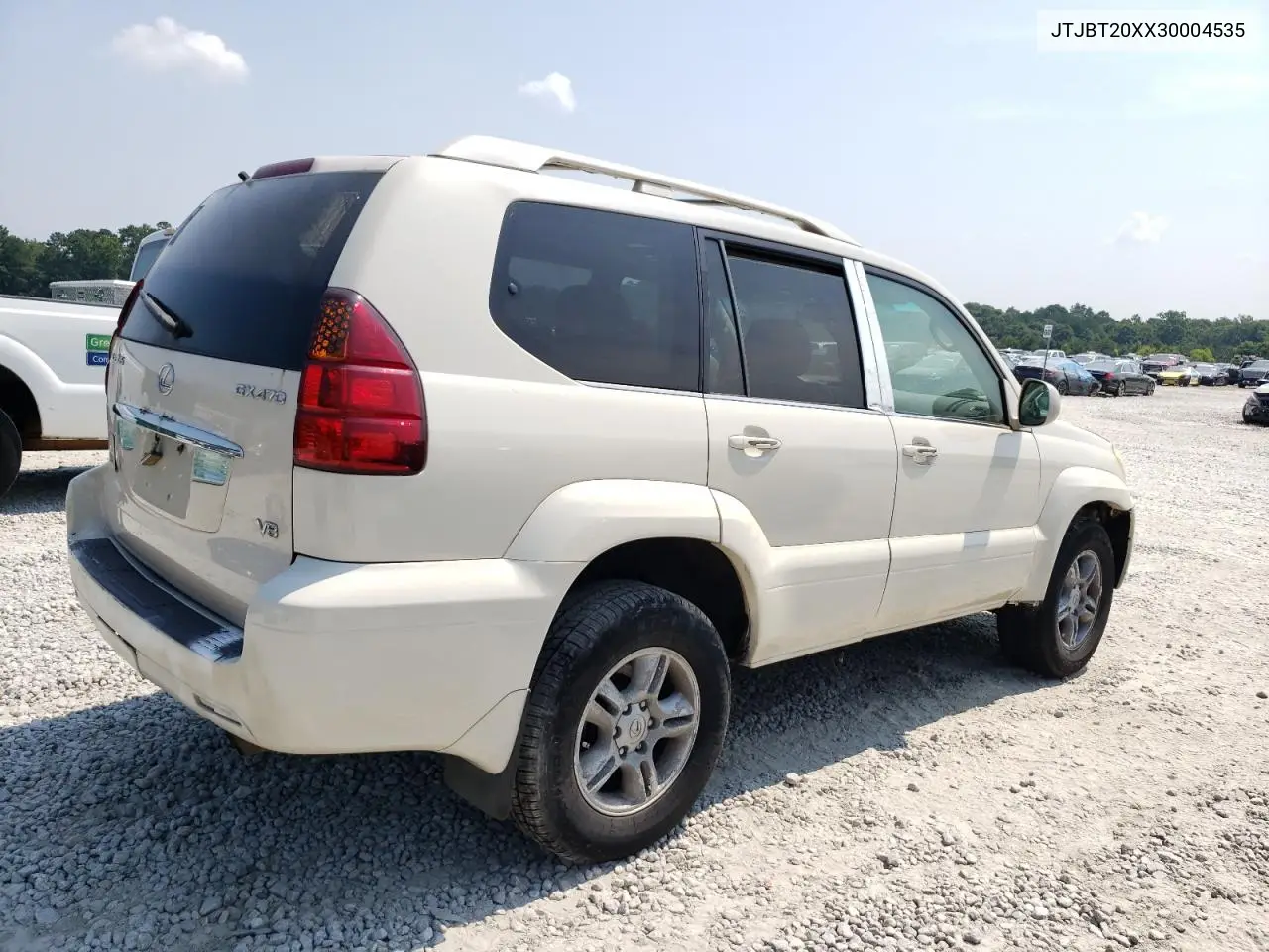 2003 Lexus Gx 470 VIN: JTJBT20XX30004535 Lot: 62351605