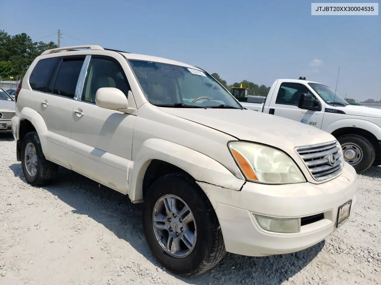 2003 Lexus Gx 470 VIN: JTJBT20XX30004535 Lot: 62351605
