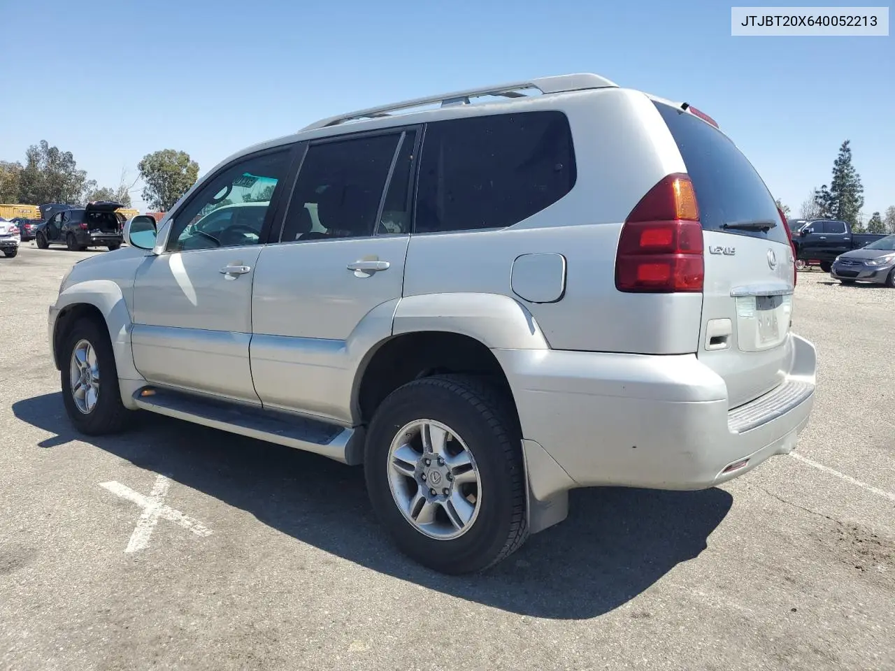 2004 Lexus Gx 470 VIN: JTJBT20X640052213 Lot: 52708415