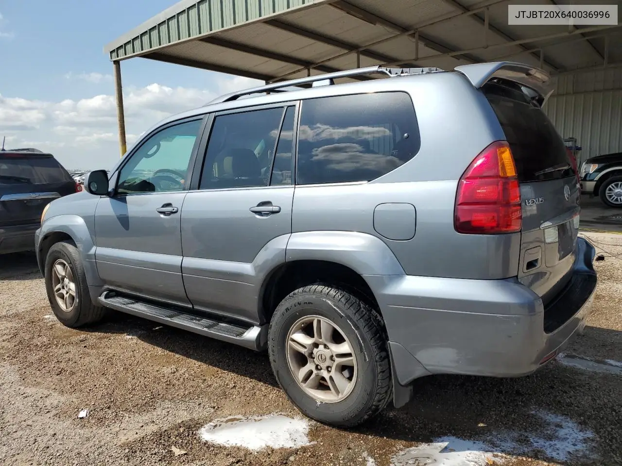 2004 Lexus Gx 470 VIN: JTJBT20X640036996 Lot: 52986205
