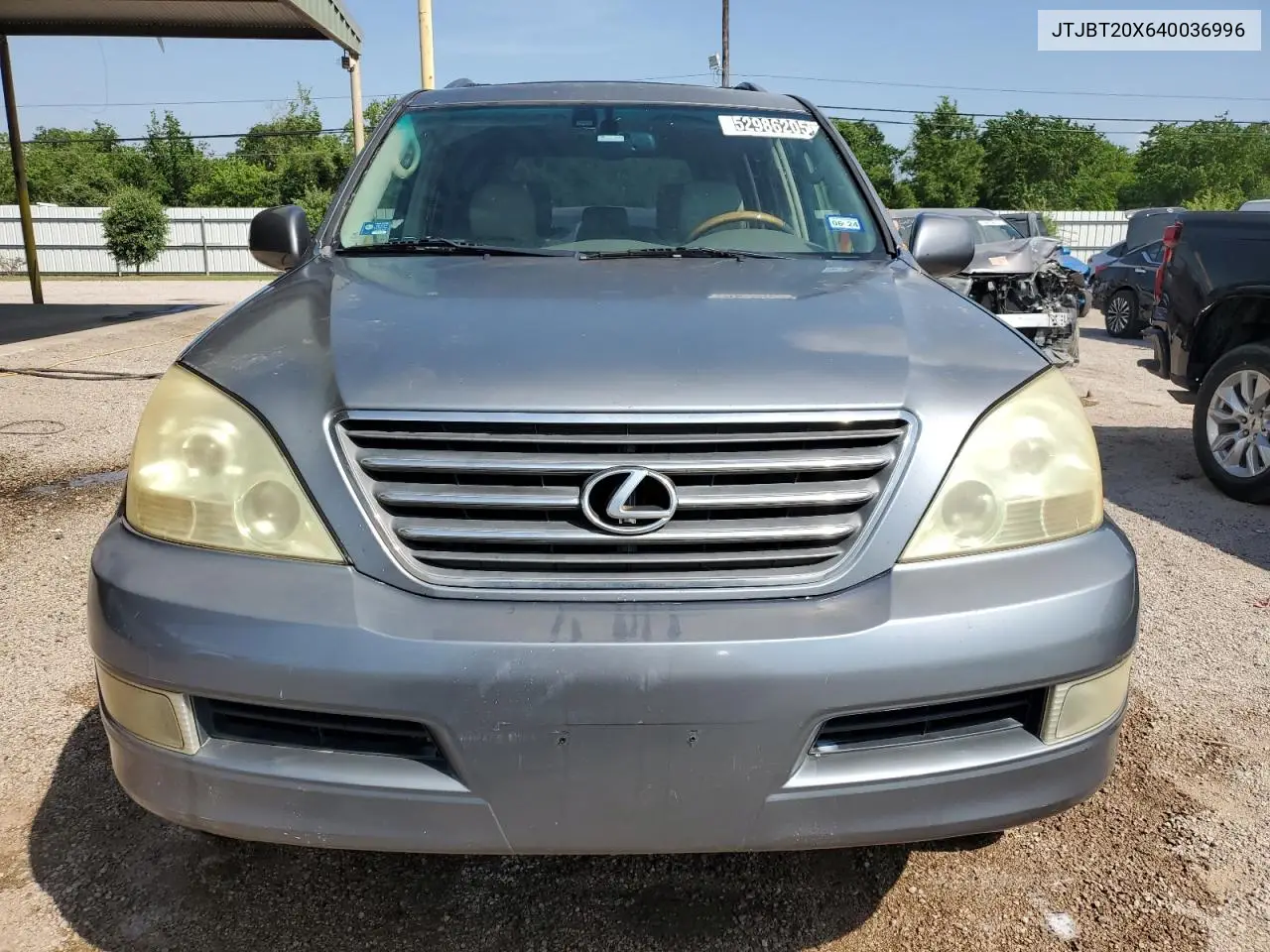 2004 Lexus Gx 470 VIN: JTJBT20X640036996 Lot: 52986205