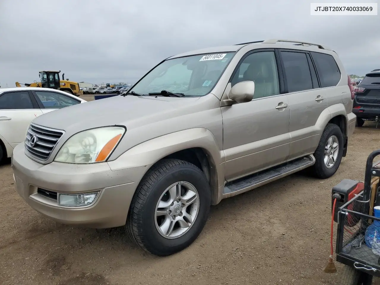 2004 Lexus Gx 470 VIN: JTJBT20X740033069 Lot: 56011045