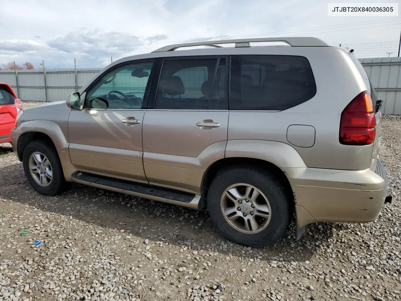 2004 Lexus Gx 470 VIN: JTJBT20X840036305 Lot: 56064085