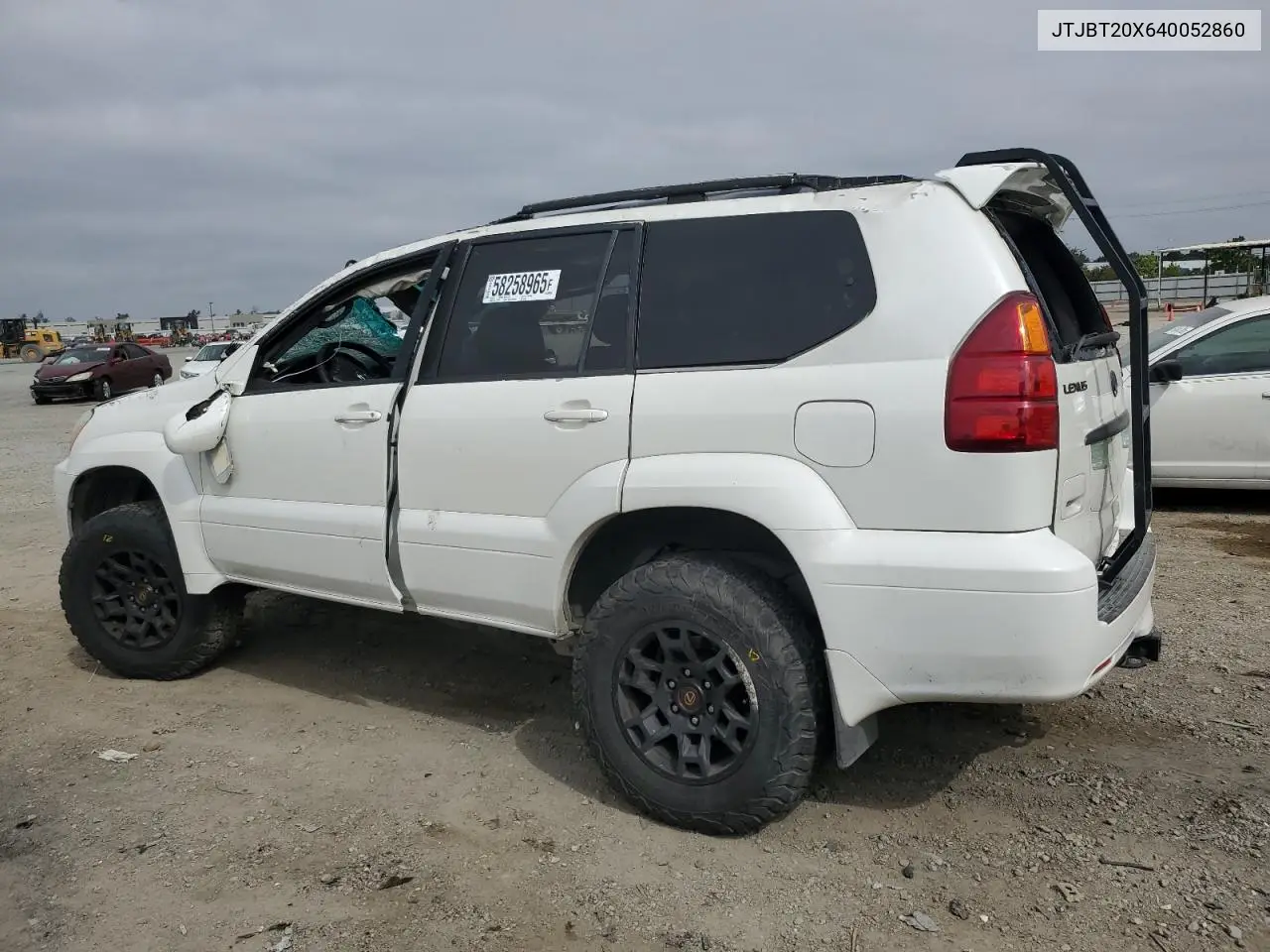 2004 Lexus Gx 470 VIN: JTJBT20X640052860 Lot: 58258965
