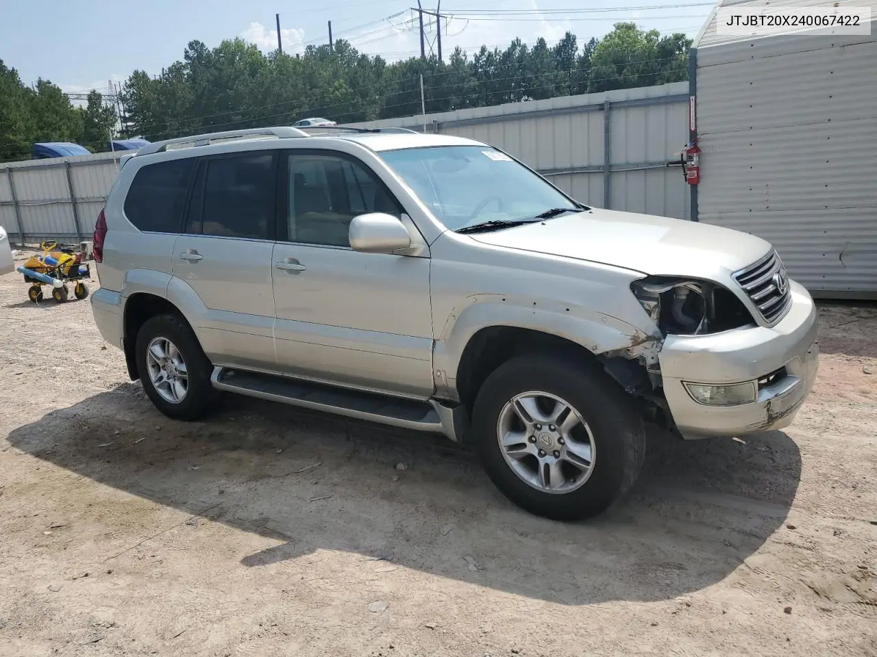 2004 Lexus Gx 470 VIN: JTJBT20X240067422 Lot: 60677655