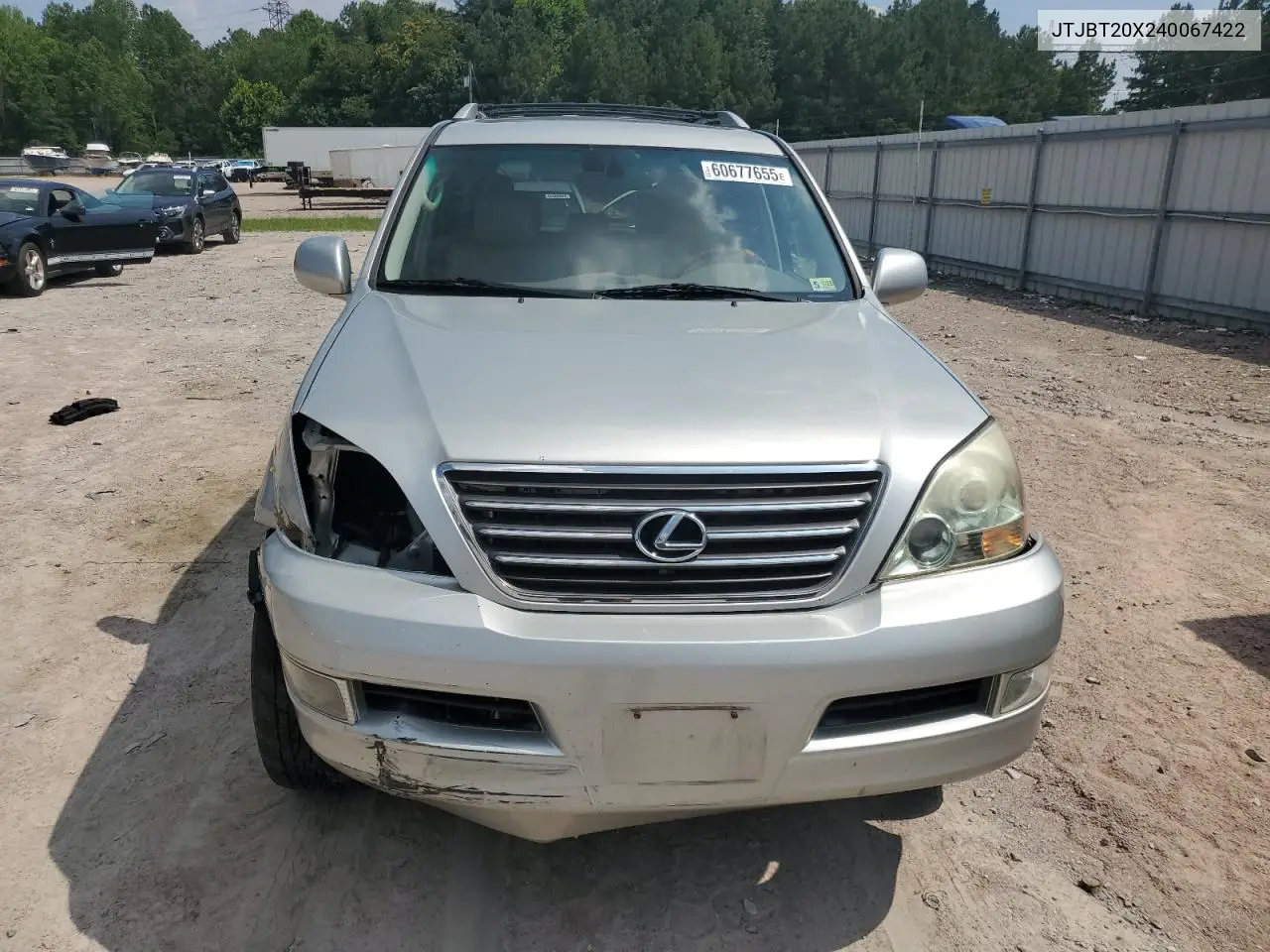 2004 Lexus Gx 470 VIN: JTJBT20X240067422 Lot: 60677655